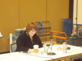 Announcer Leigh Sorokin